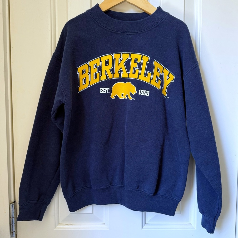 Navy Blue Berkeley Sweatshirt - Kids Size Medium